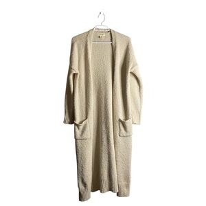 Jessica Simpson Women's Cream Soft & Cozy Sherpa Longline Sweater Cardigan